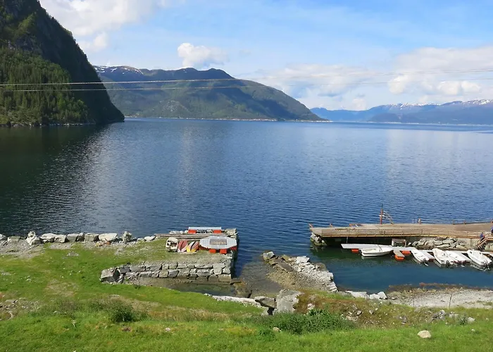 Fjordhytte-17 In Norwegen Direkt Am Fjord, Mit Mietbaren 9,9 Ps Bis 60 Ps Motorbooten Bjordal (Hoyanger)